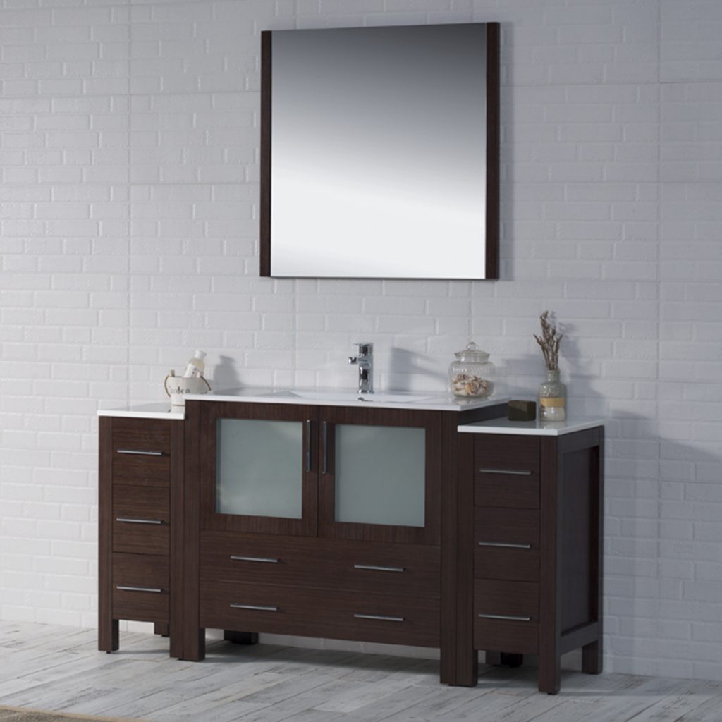 Sydney 60 Inch Vanity with Side Cabinet