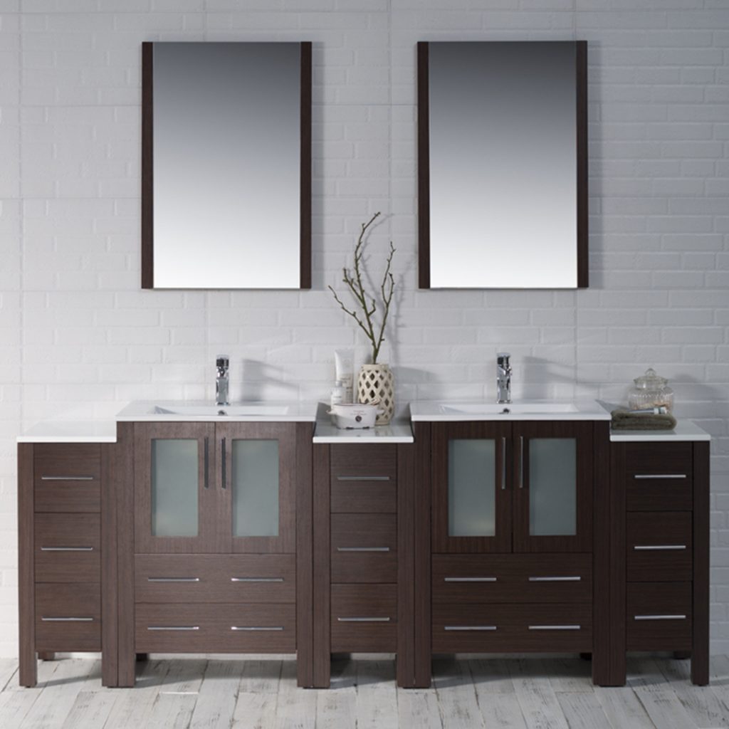 Sydney 84 Inch Vanity with Side Cabinet