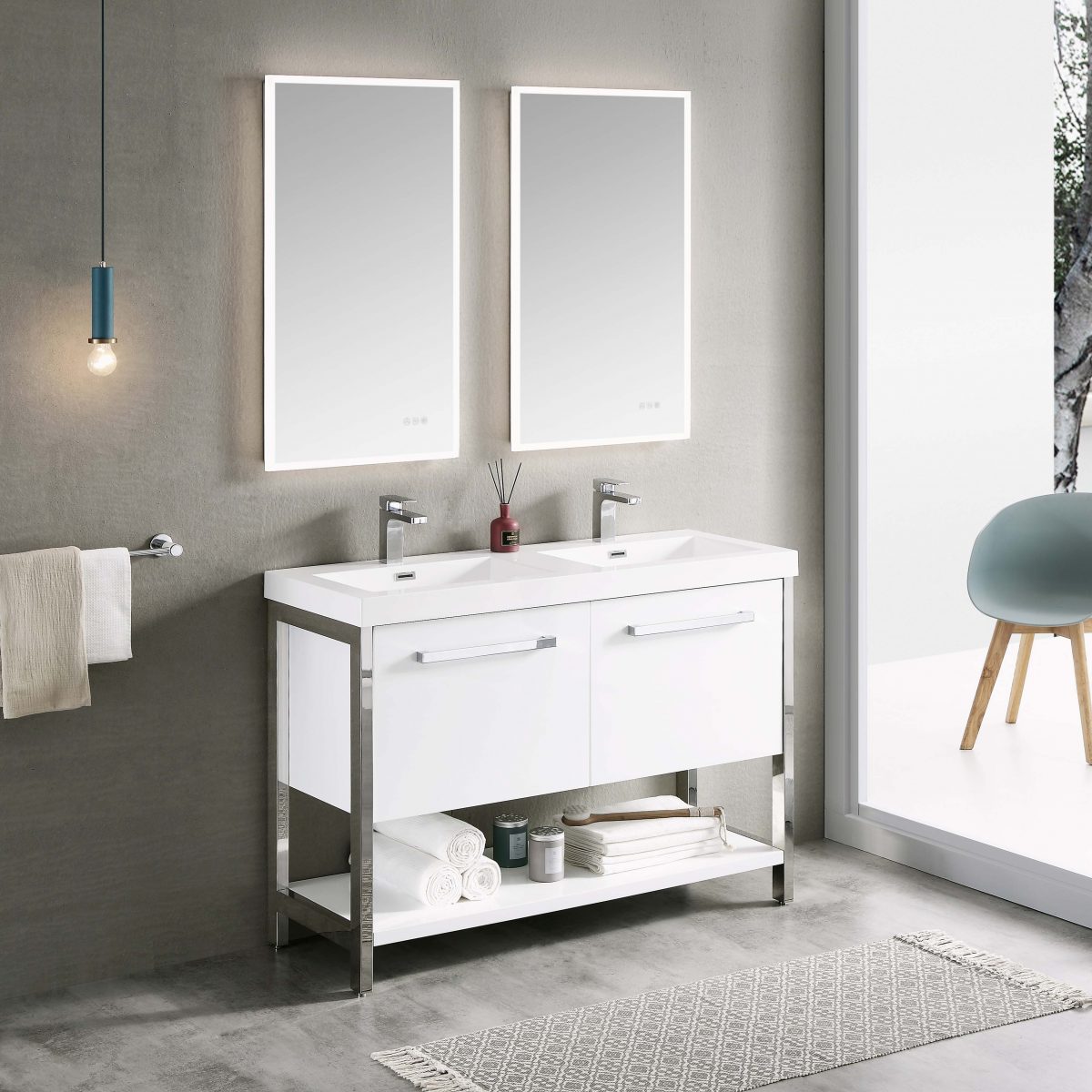 Riga 48 Inch Vanity – Double Sinks