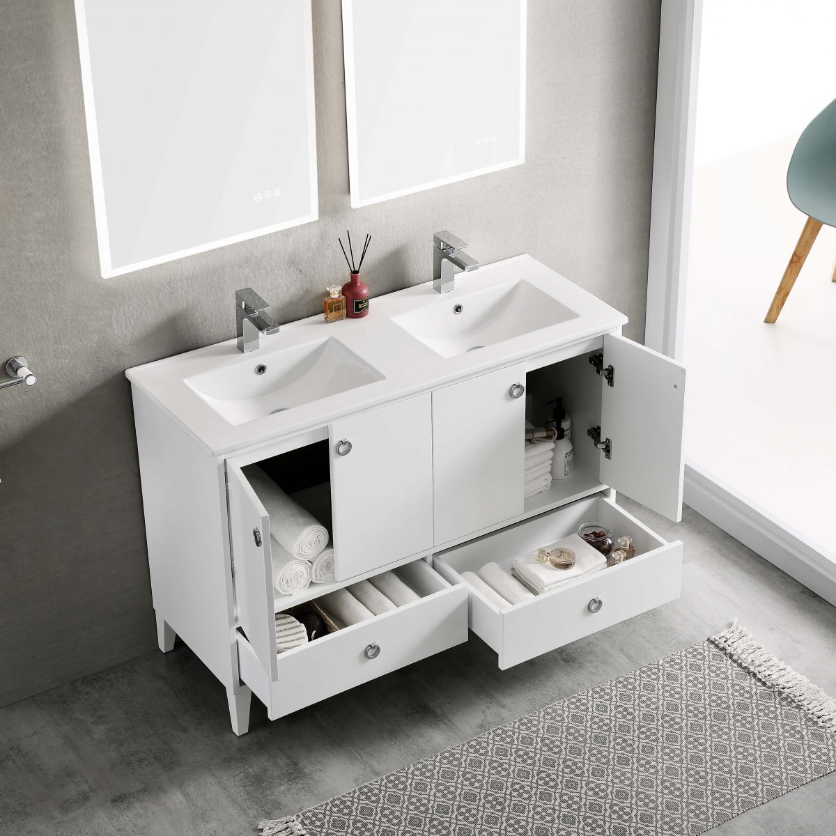 Lyon 48 Inch Vanity – Double Sinks