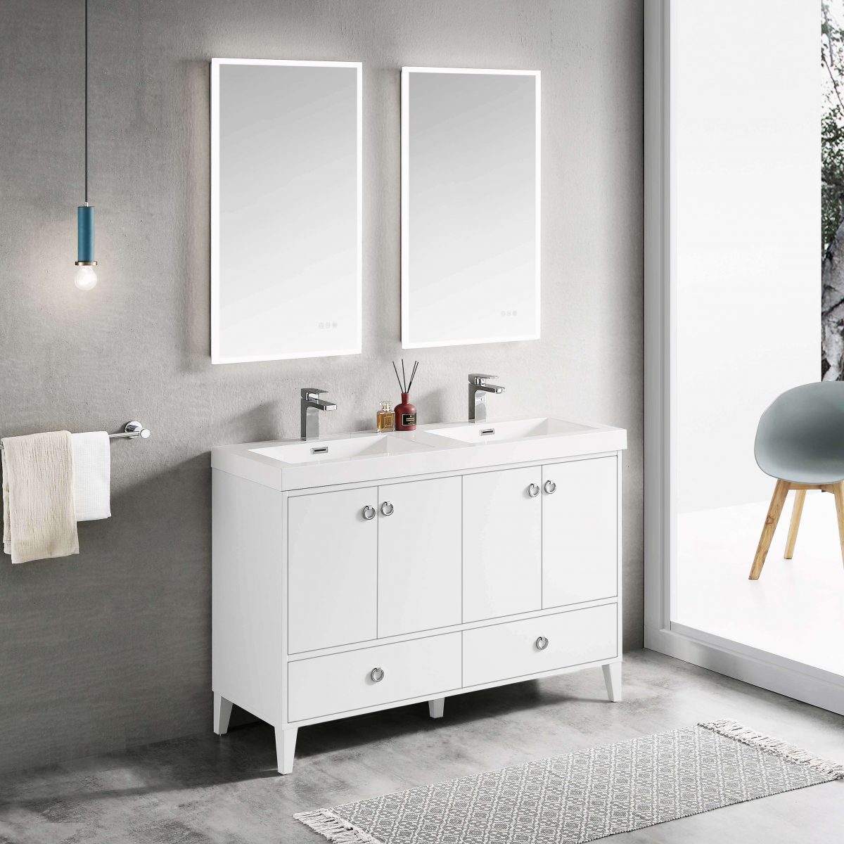 Lyon 48 Inch Vanity – Double Sinks
