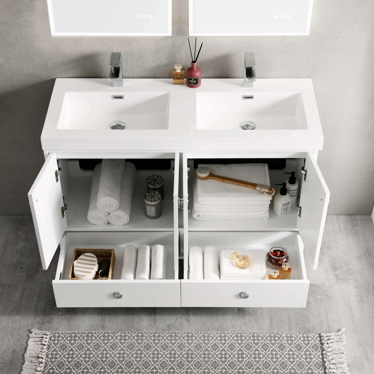 Lyon 48 Inch Vanity – Double Sinks