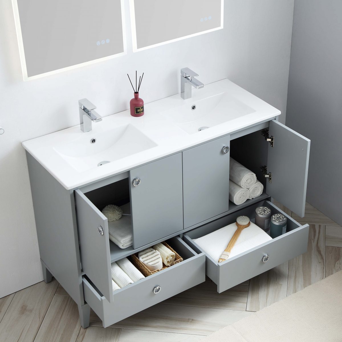 Lyon 48 Inch Vanity – Double Sinks