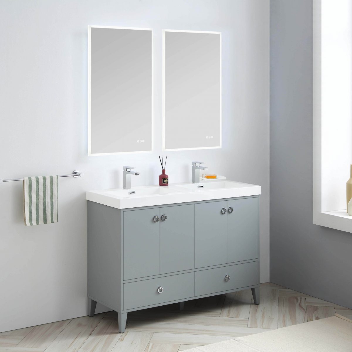 Lyon 48 Inch Vanity – Double Sinks