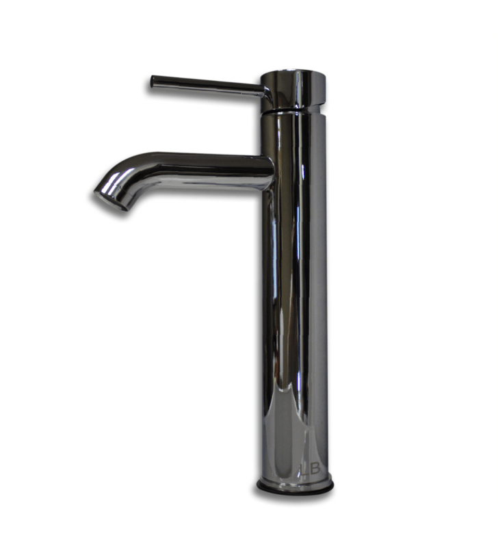 Single Stem Tall 12 Inch Chrome Vanity Faucet