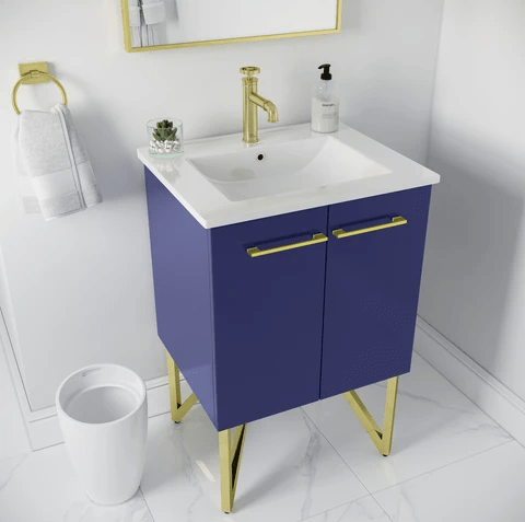 Annecy 24" Bathroom Vanity in Navy Blue - SM-BV212NB