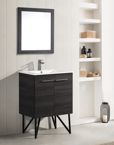 Annecy 24" Bathroom Vanity in Black Walnut - SM-BV222