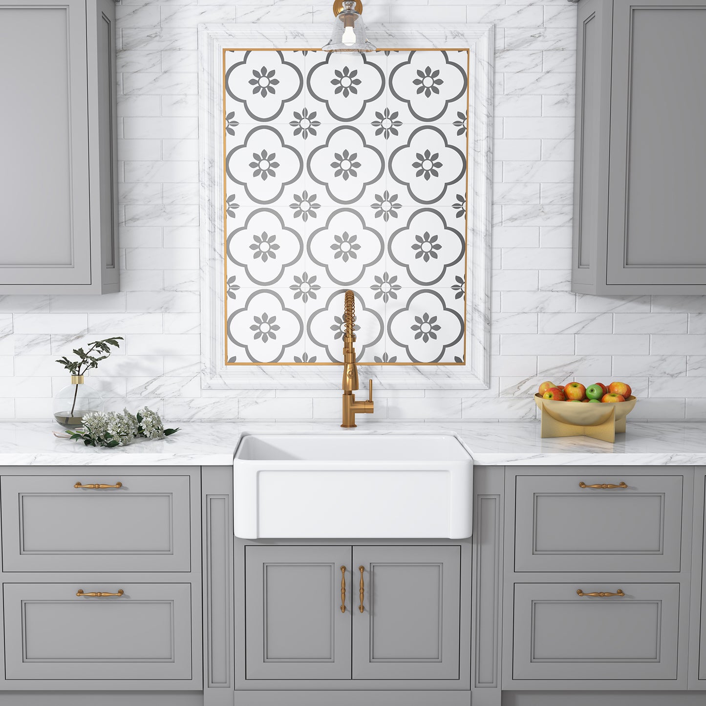 Ancona Glossy White Ceramic Rectangular 30" L x19.7" W Vessel Sink