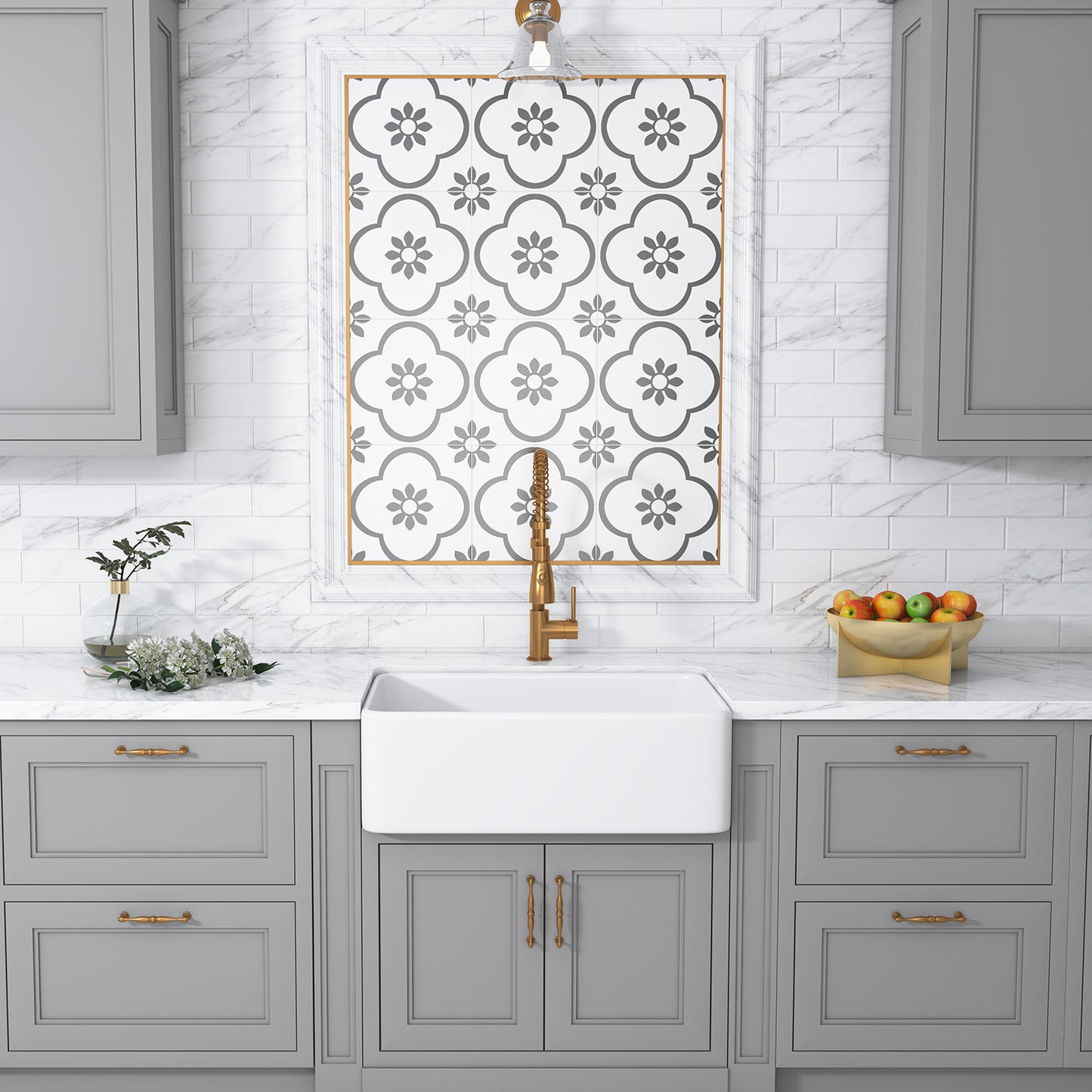 Ancona Glossy White Ceramic Rectangular 30" L x19.7" W Vessel Sink