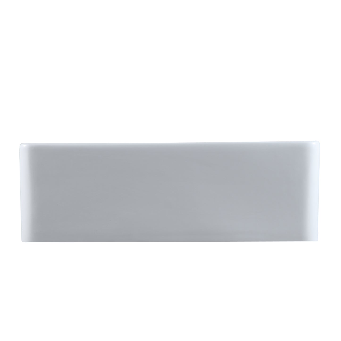 Ancona Glossy White Ceramic Rectangular 30" L x19.7" W Vessel Sink