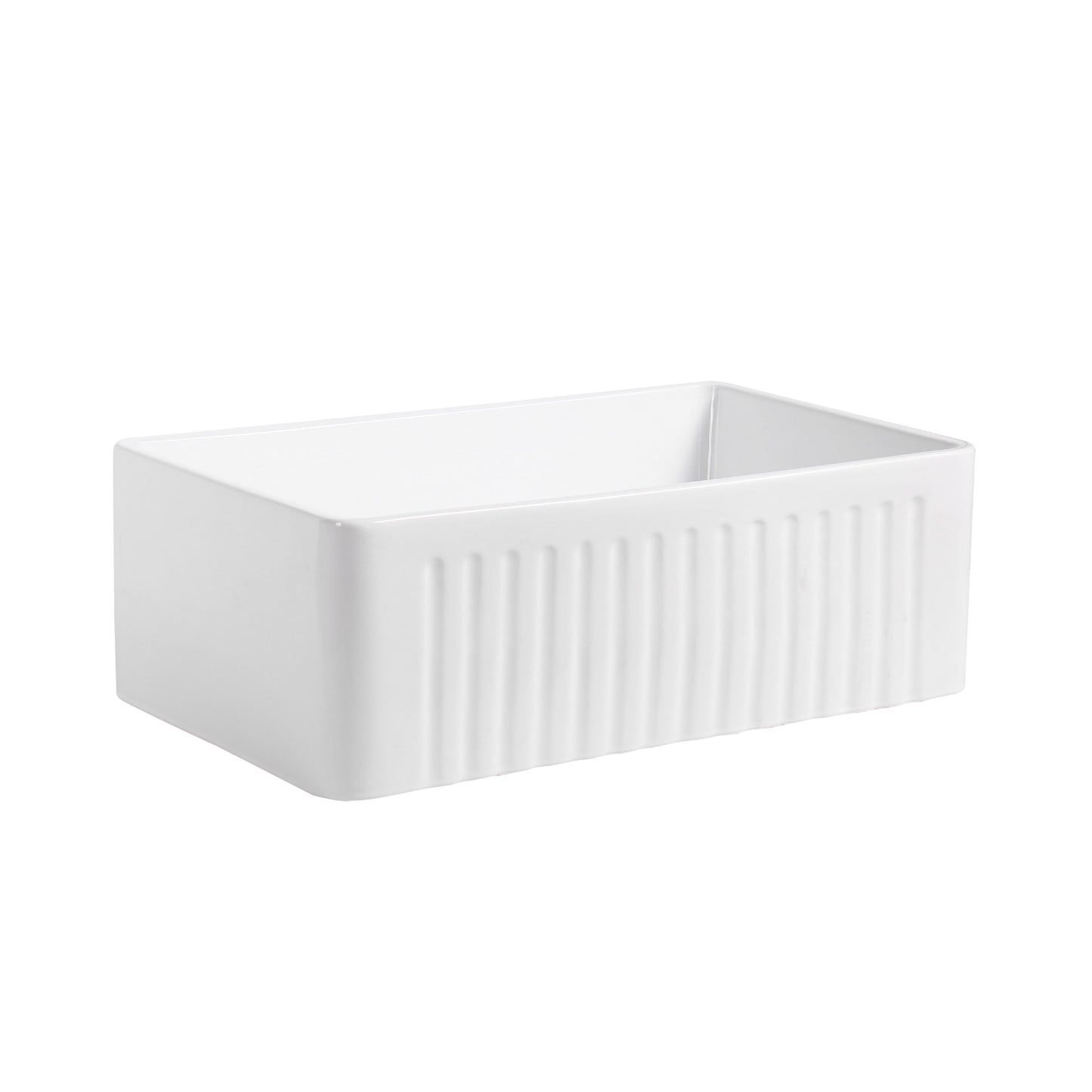 Calabria Porcelain Vitreous China 30" L x 18" W Farmhouse Sink