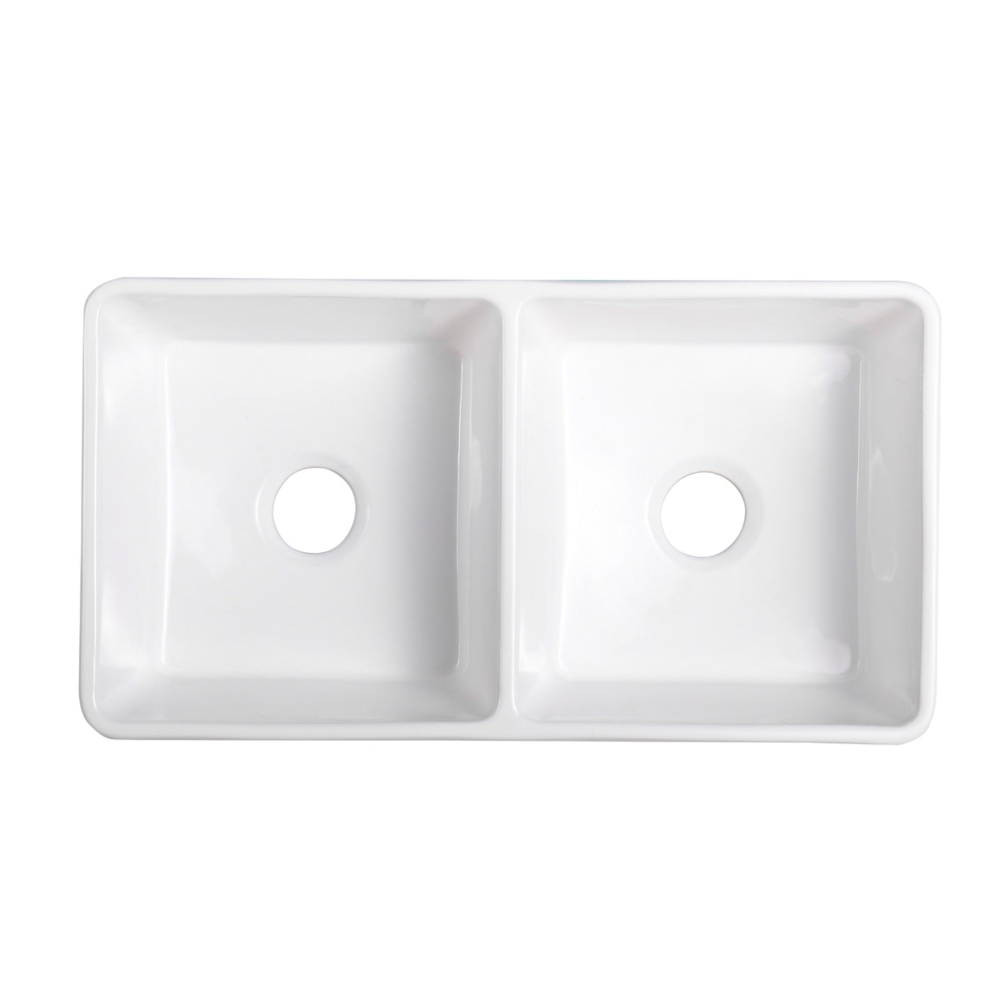 Cermona 33" L x 18" W Farmhouse Double Sinks