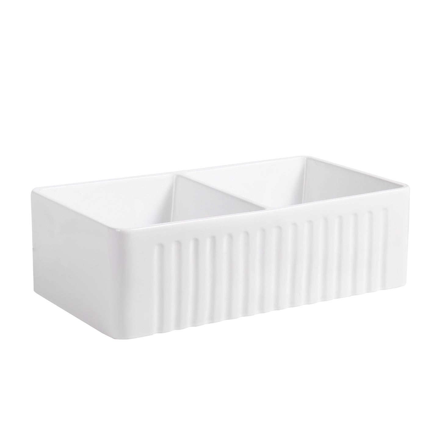 Cermona 33" L x 18" W Farmhouse Double Sinks