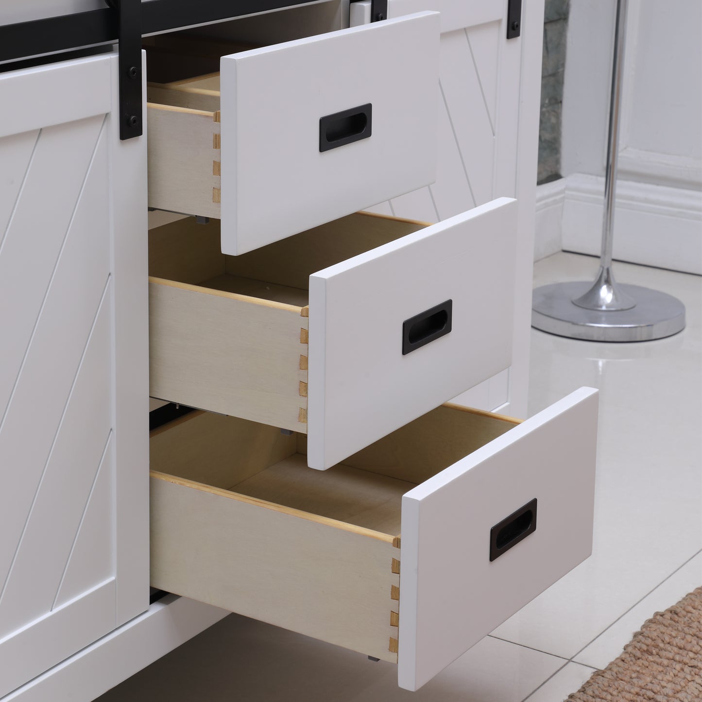 Kinsley Single Bathroom Vanity Set in Gray and Carrara White Marble Countertop with Mirror