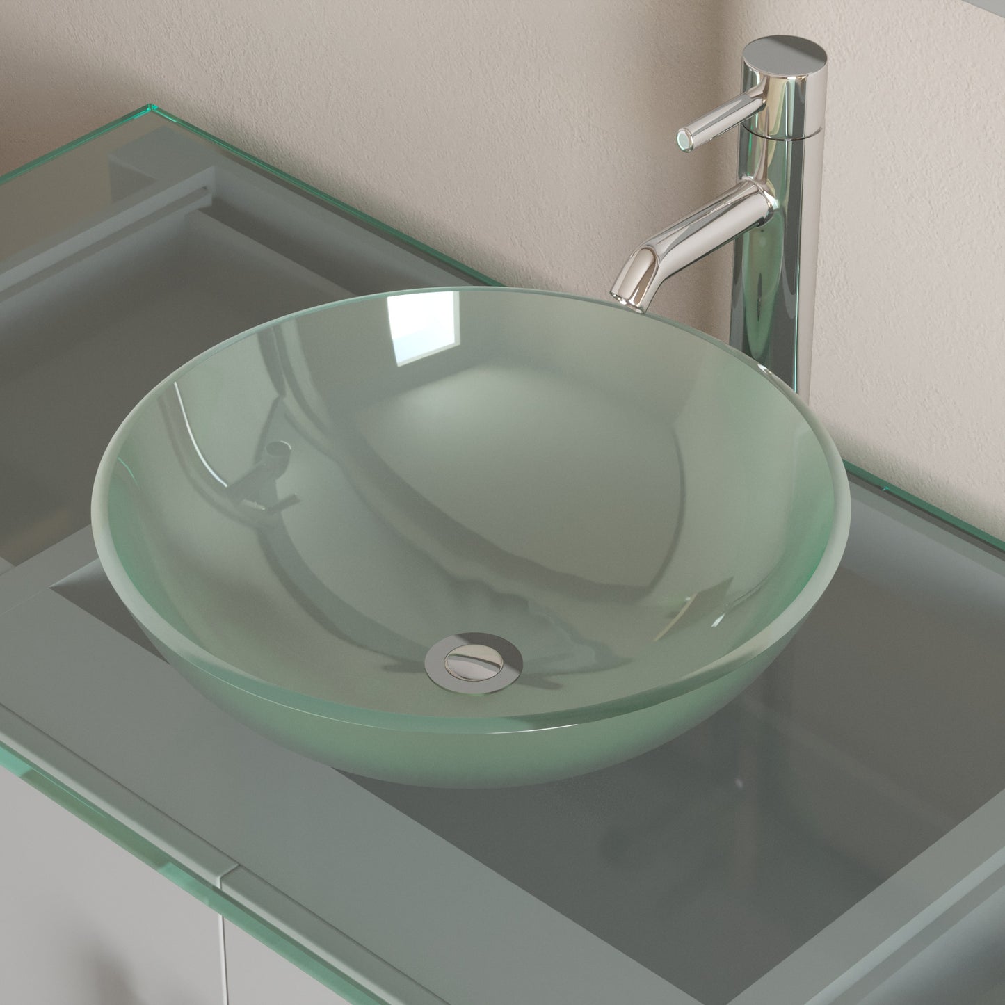 Complete 48" Gray Vanity Set with Polished Chrome Plumbing