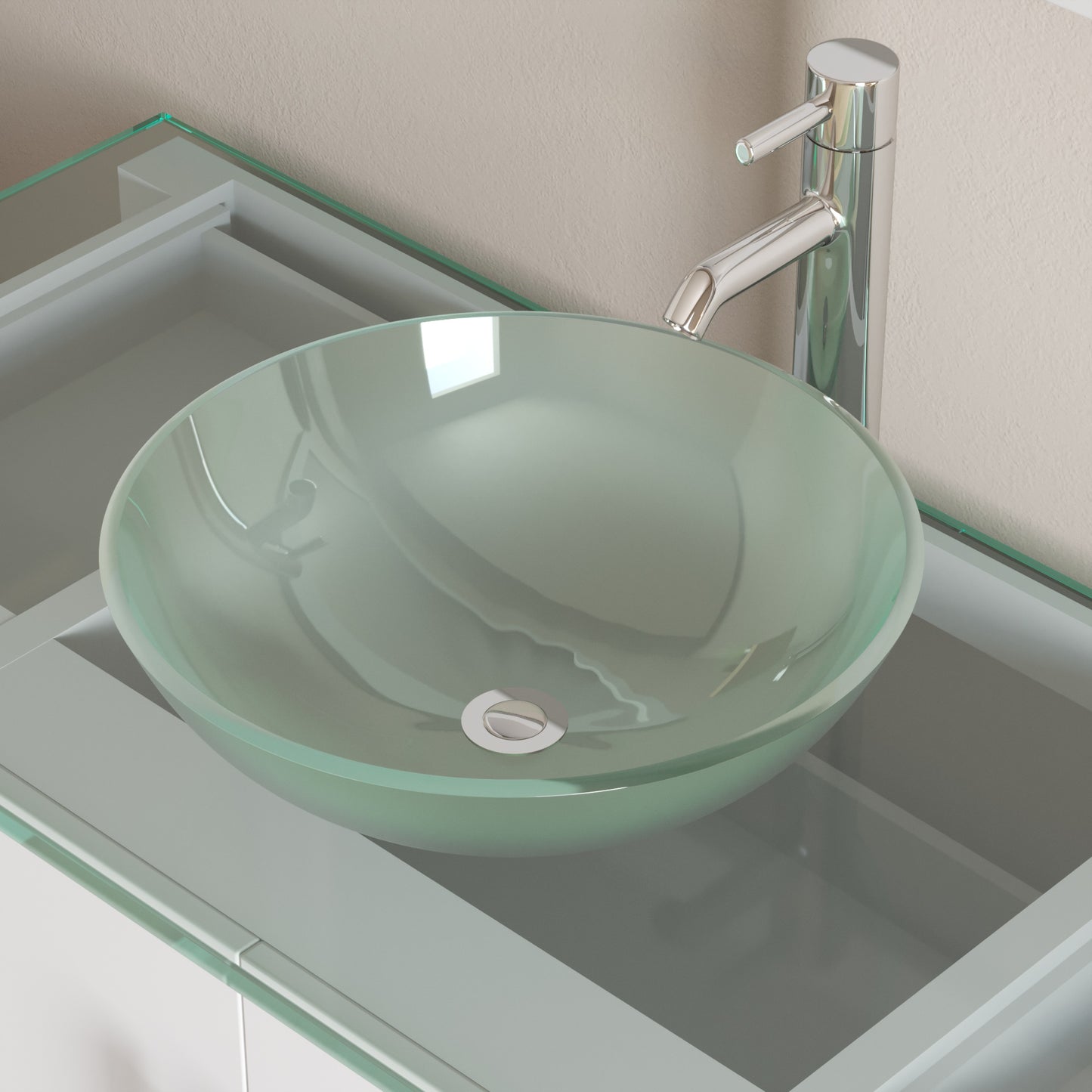 Complete 48" White Vanity Set with Polished Chrome Plumbing