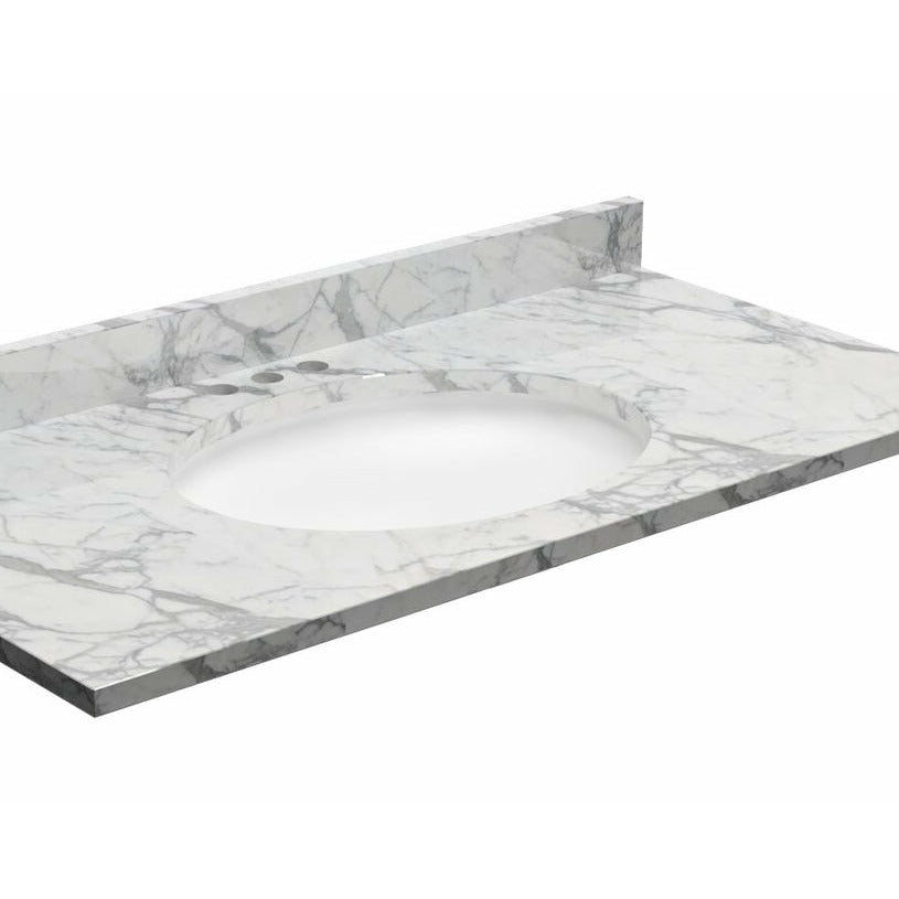 Lily 20 in. Oval White Finish Ceramic Undermount Vanity Sink