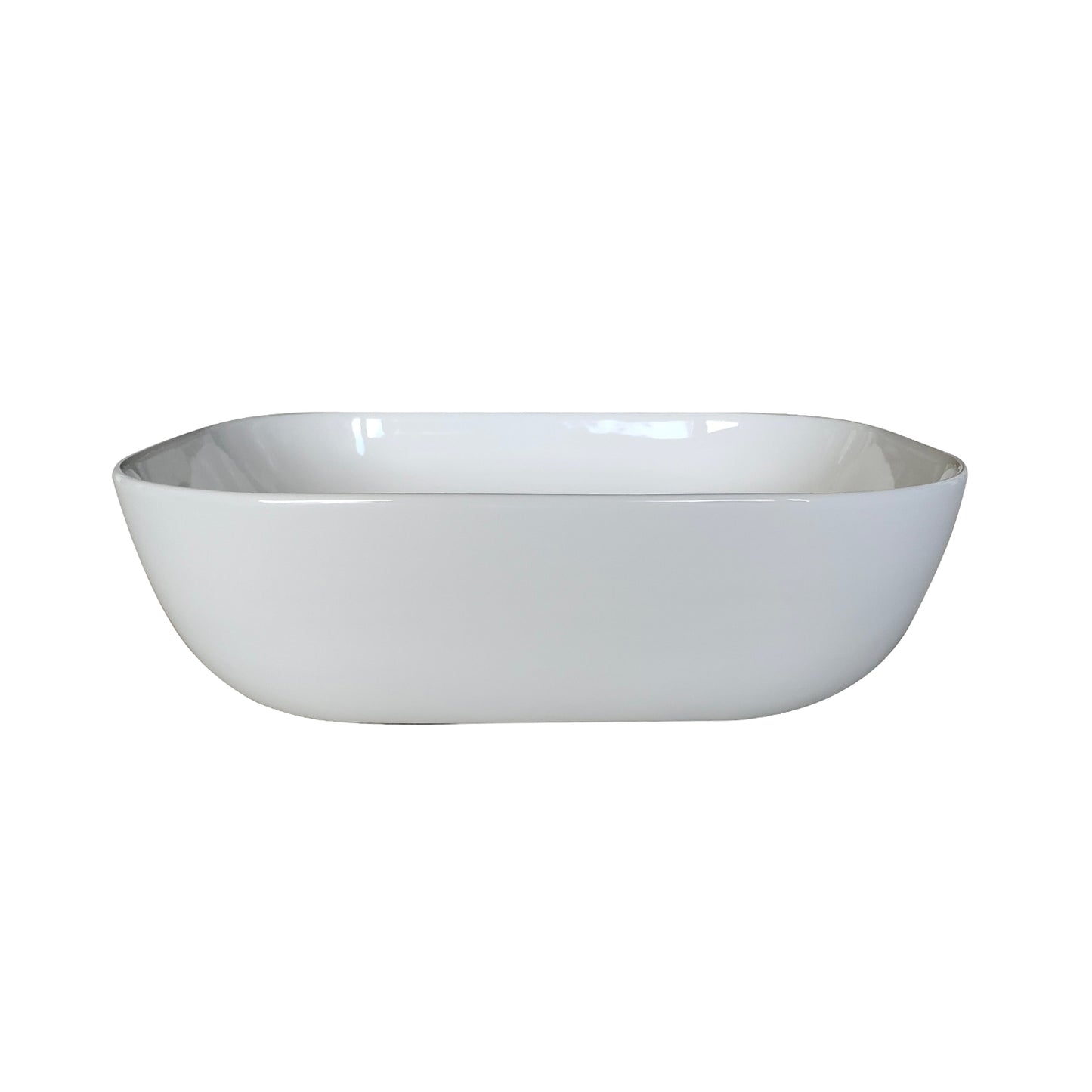 Tahoe 20 in. Oval White Finish Ceramic Vessel Bathroom Vanity Sink