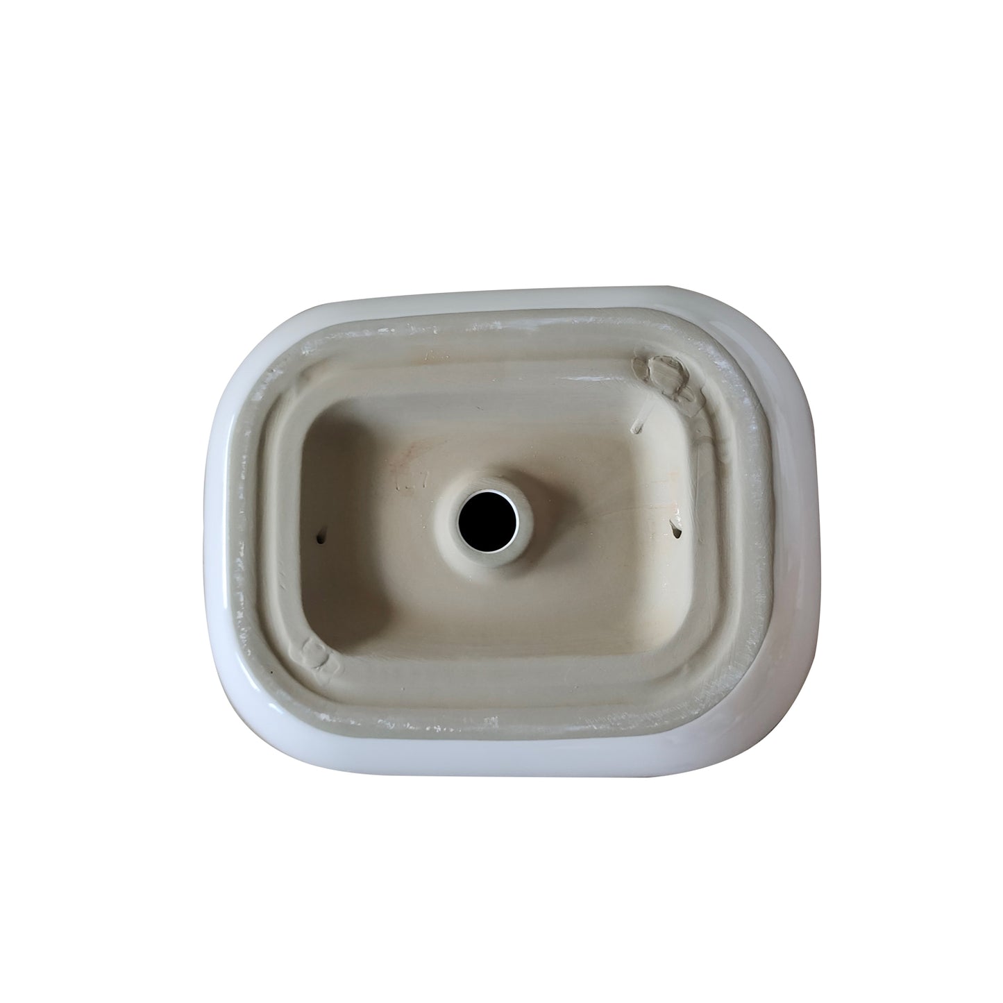 Tahoe 20 in. Oval White Finish Ceramic Vessel Bathroom Vanity Sink