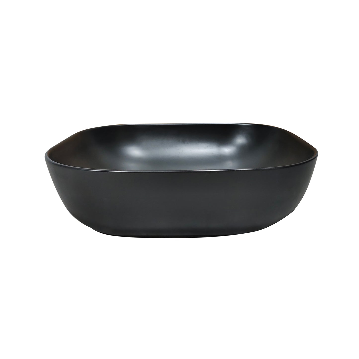 Tahoe "20 in. Oval Black Finish Ceramic Vessel Bathroom Vanity Sink"