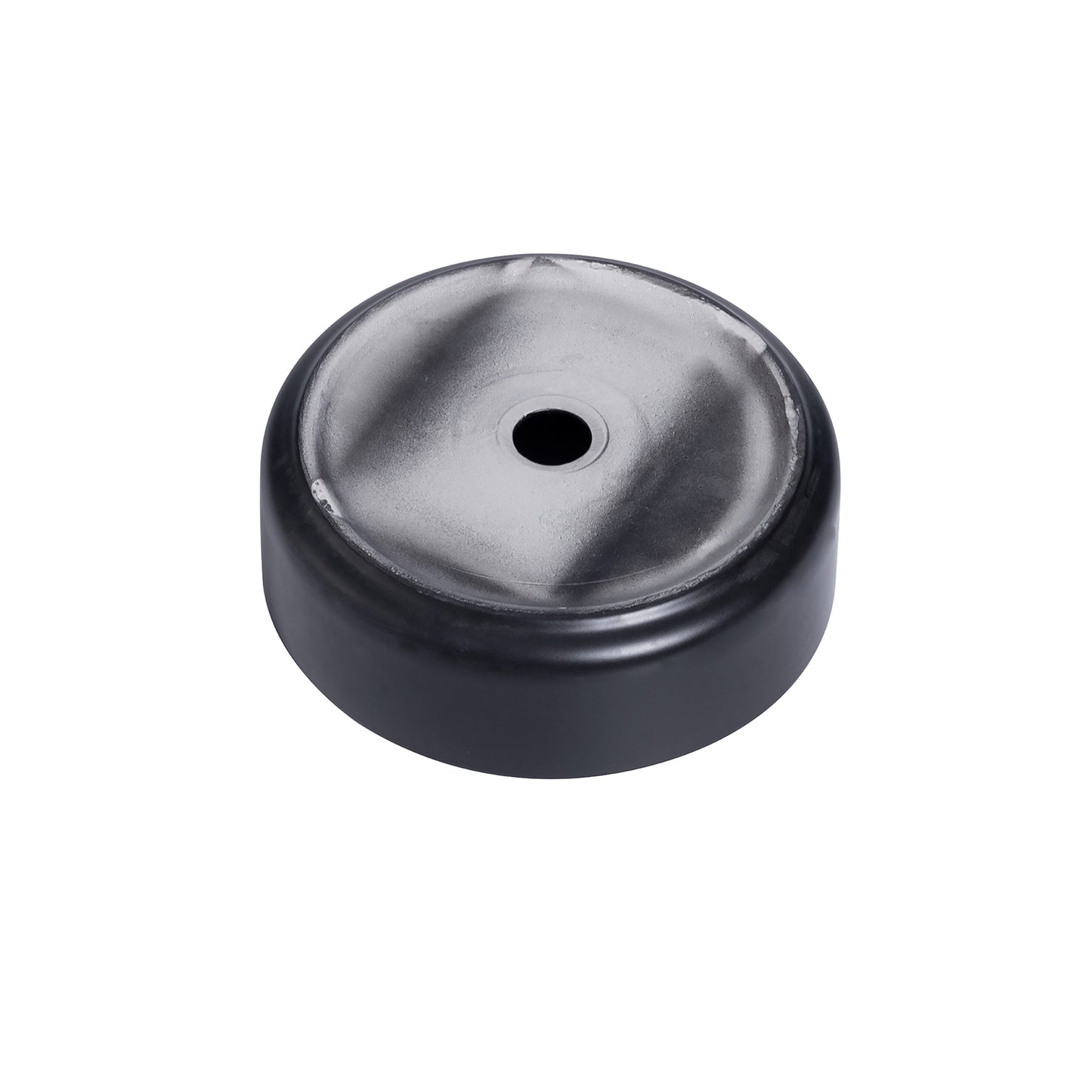Sabine 14 in. Round Black Finish Ceramic Vessel Bathroom Vanity Sink