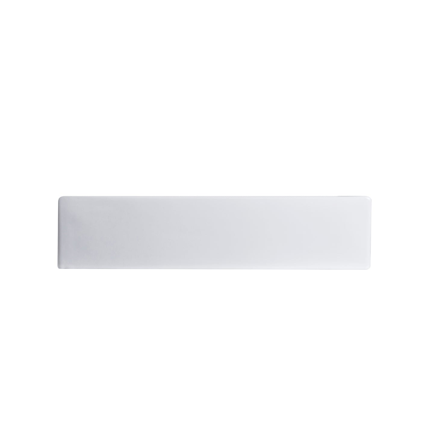 Fremont 24 in. Rectangle White Finish Ceramic Vessel Bathroom Vanity Sink with Overflow