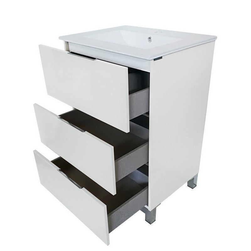 EVIVA Malmo 28 Inch by 14 Inch Freestanding Bathroom Vanity