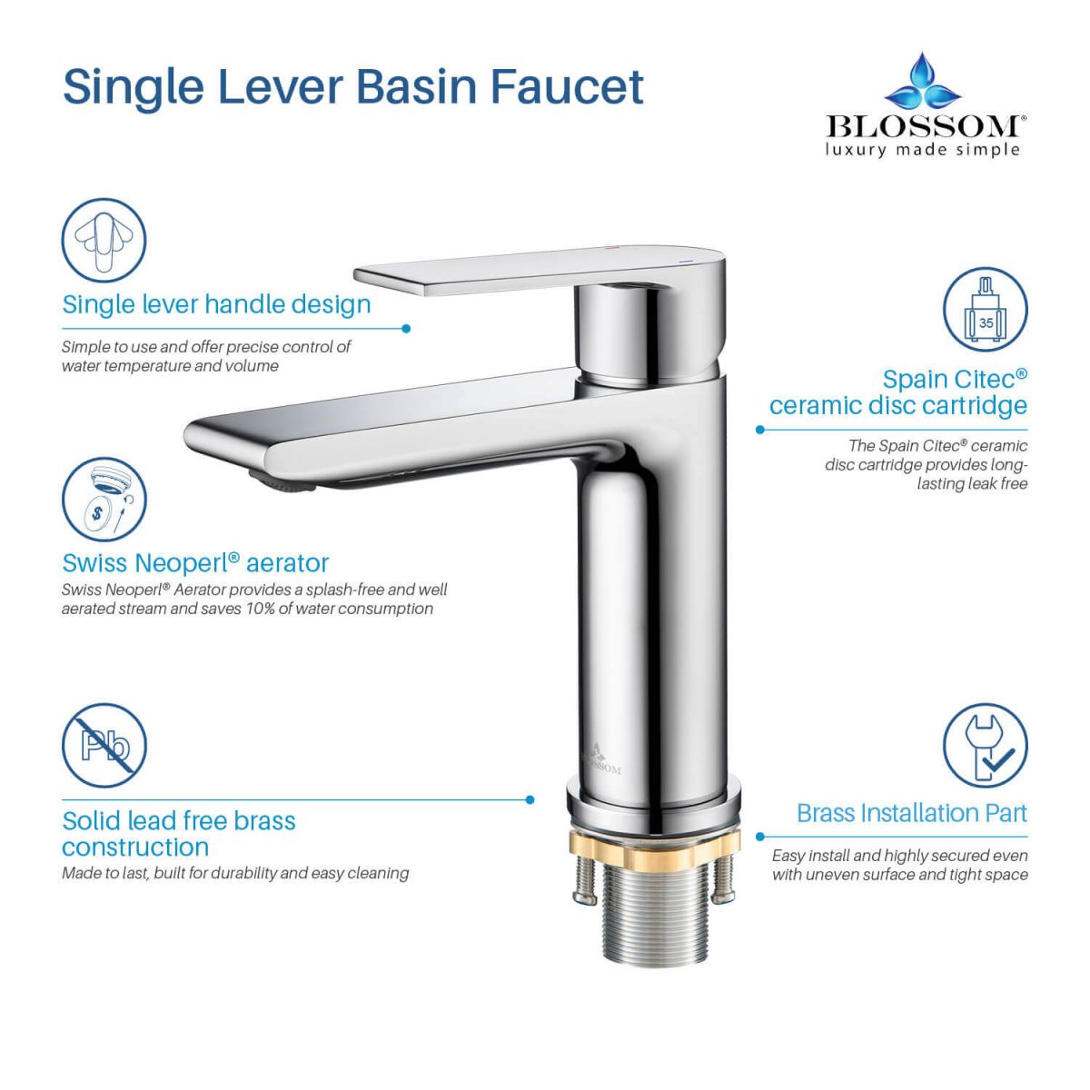 Single Handle Lavatory Faucet – F01 102