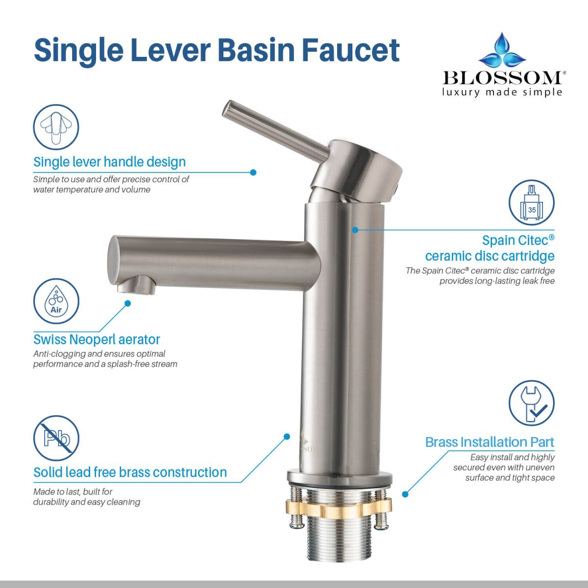 Single Handle Lavatory Faucet – F01 116