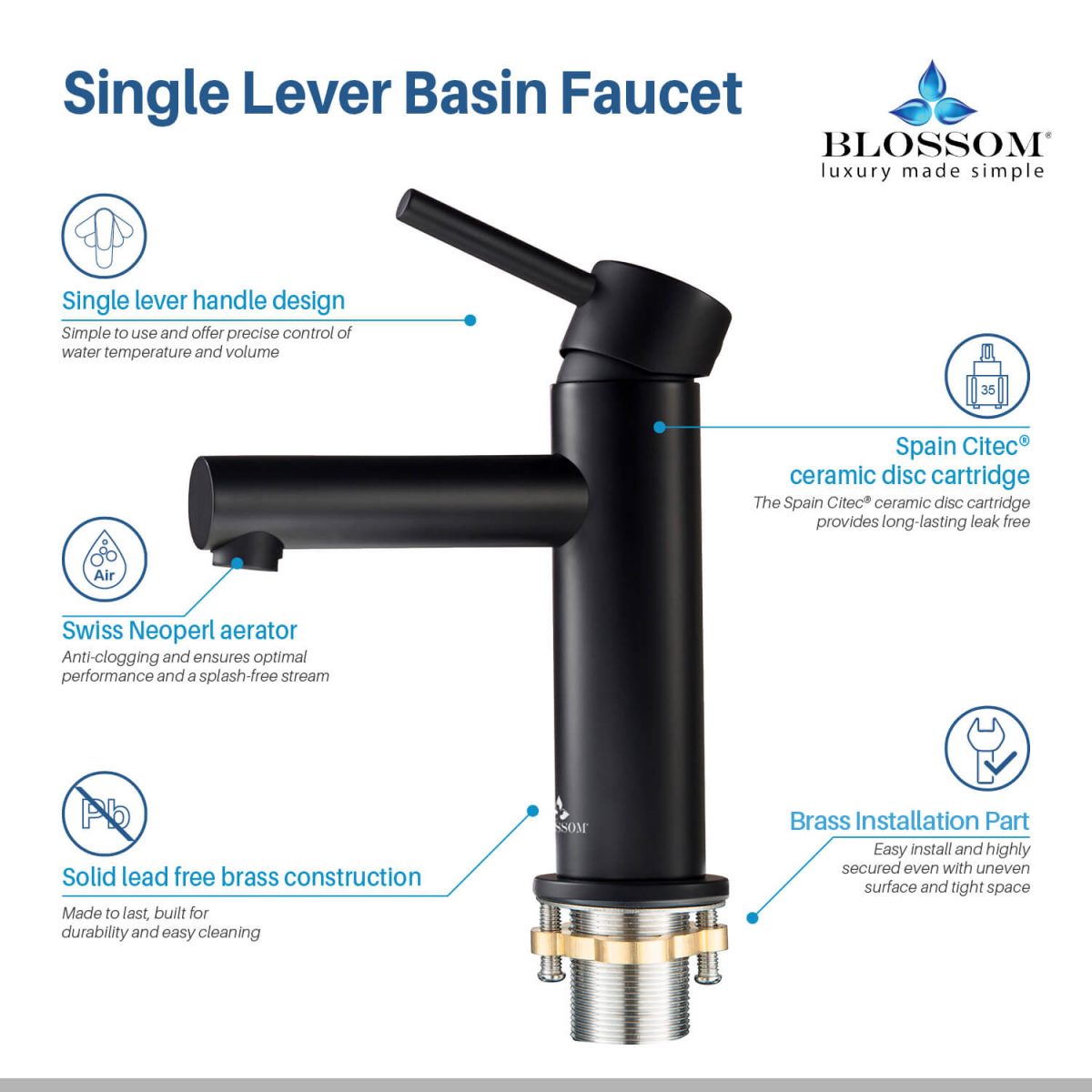 Single Handle Lavatory Faucet – F01 116