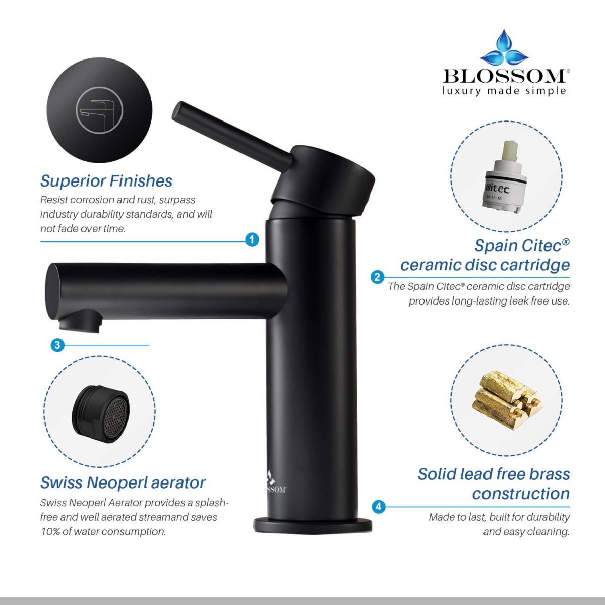 Single Handle Lavatory Faucet – F01 116