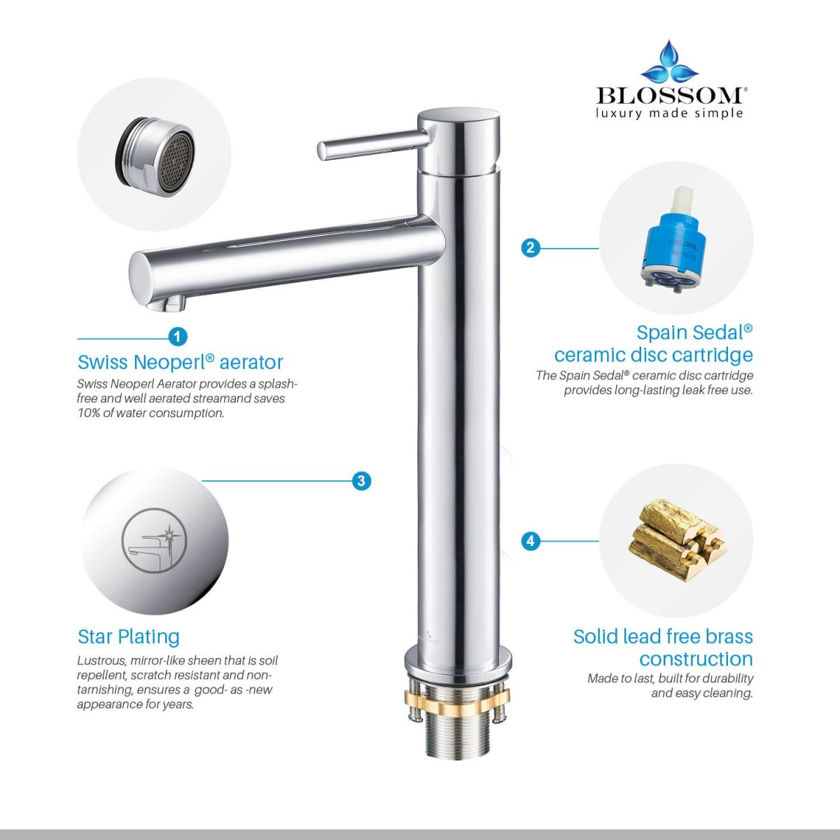 Single Handle Lavatory Faucet – F01 117