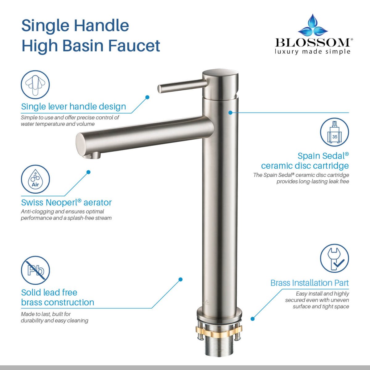 Single Handle Lavatory Faucet – F01 117