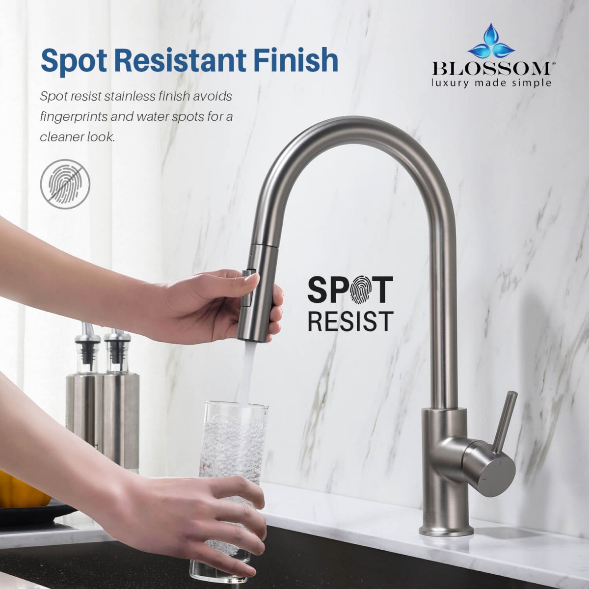 Single Handle Pull Down Kitchen Faucet – F01 206