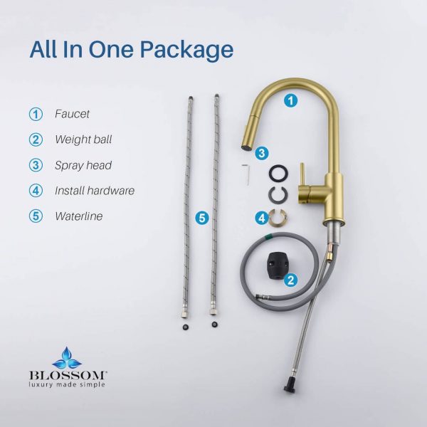 Single Handle Pull Down Kitchen Faucet – F01 206