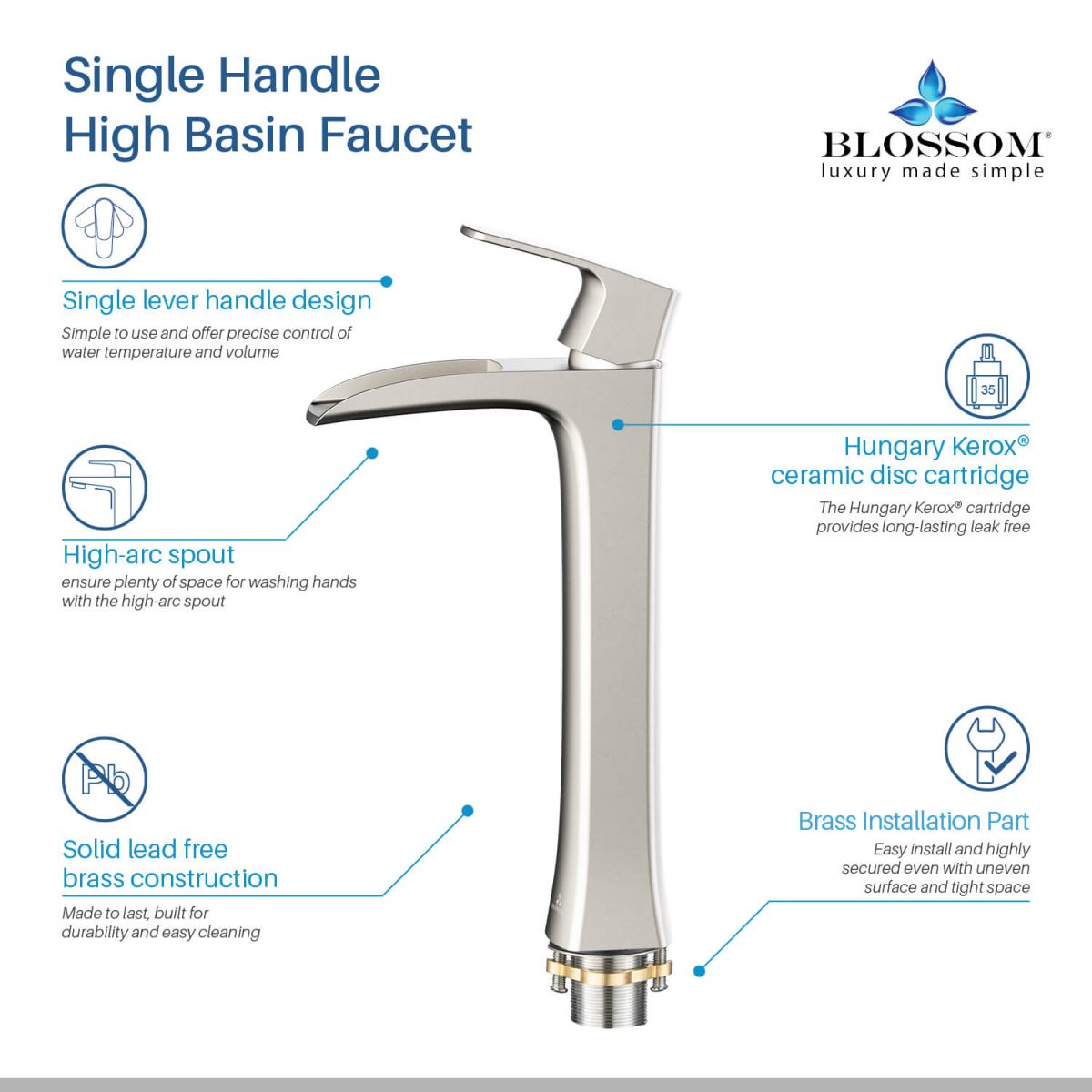 Single Handle Lavatory Faucet – F01 305