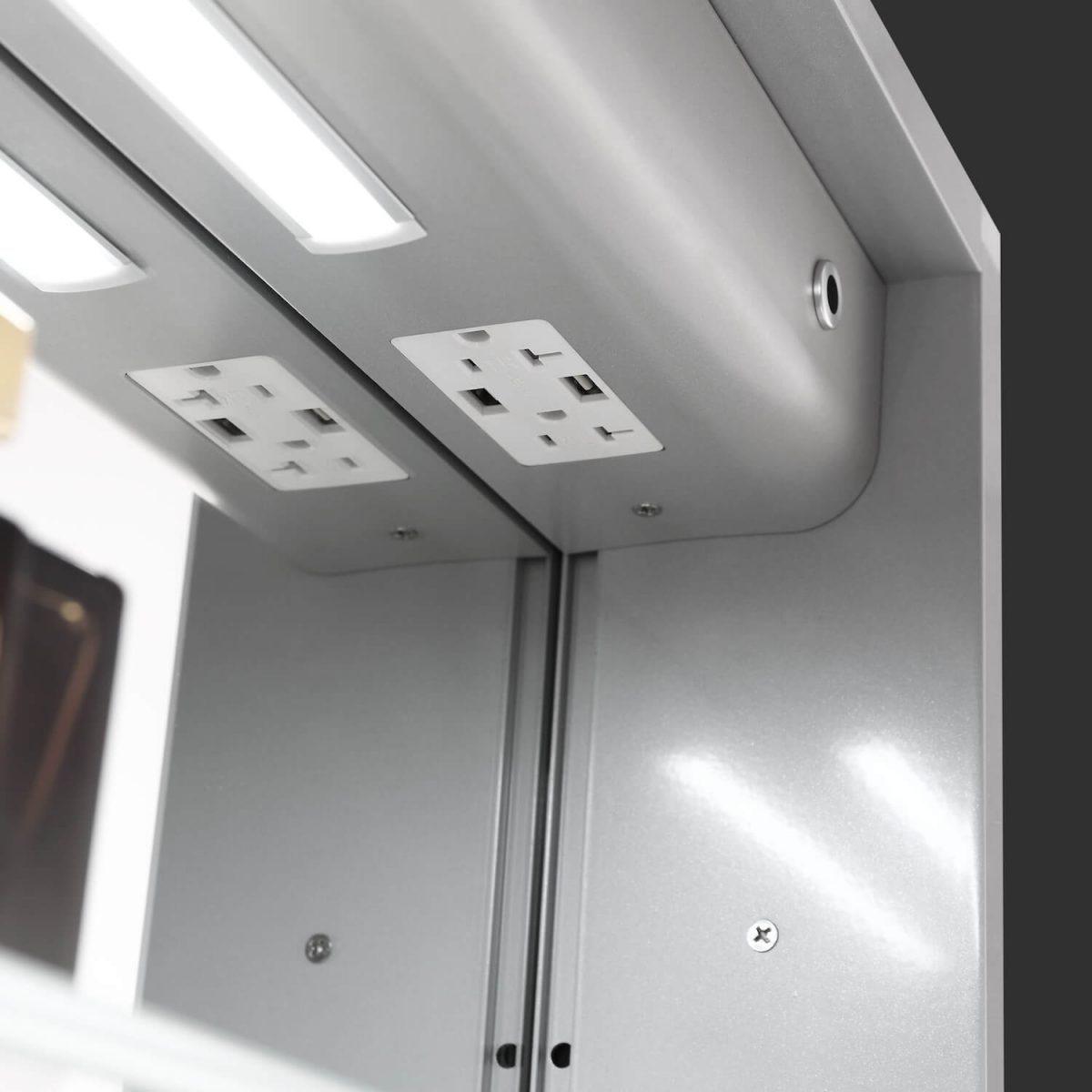 Sirius – 20 Inches LED Medicine Cabinet with Clock