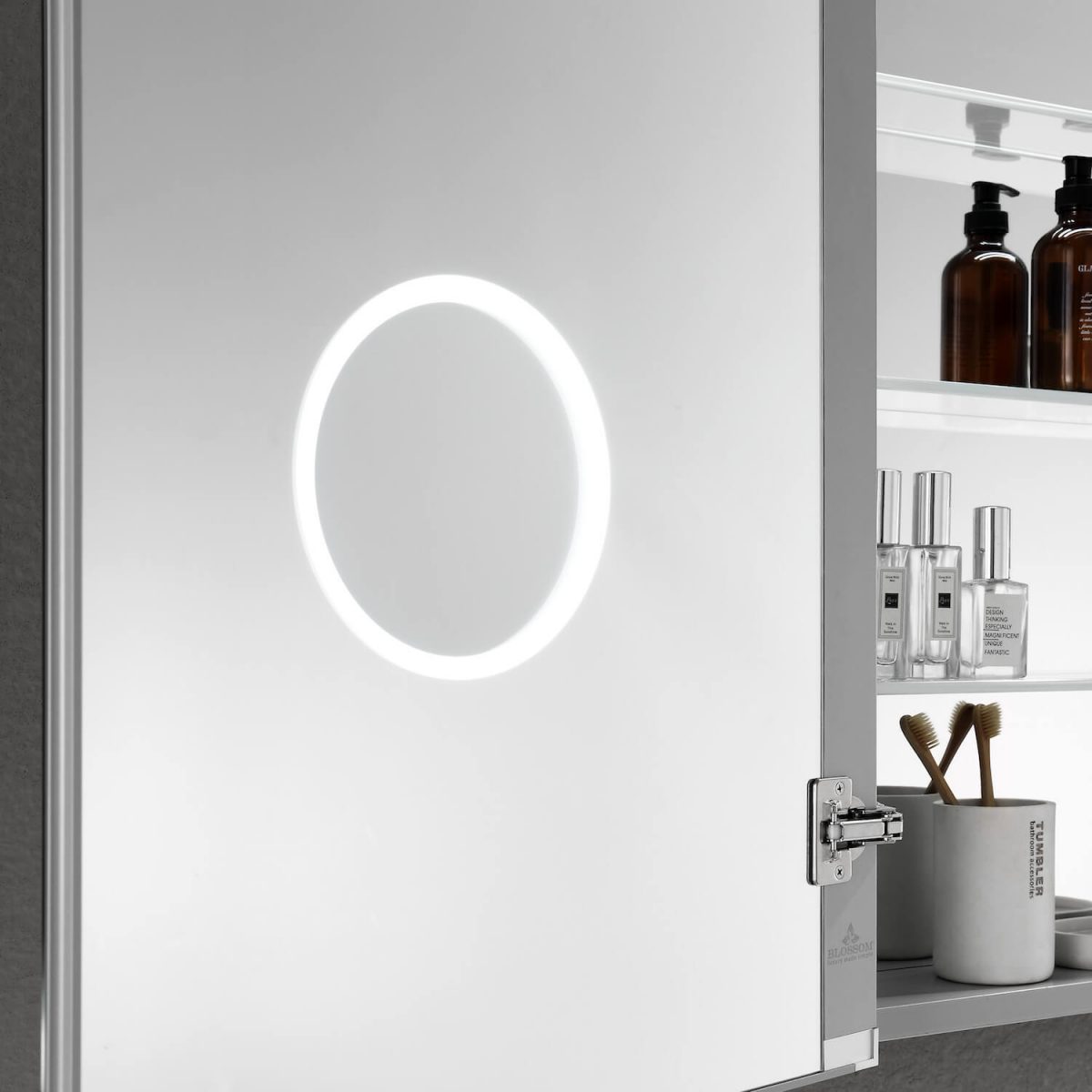 Sirius – 24 Inches LED Medicine Cabinet with Clock