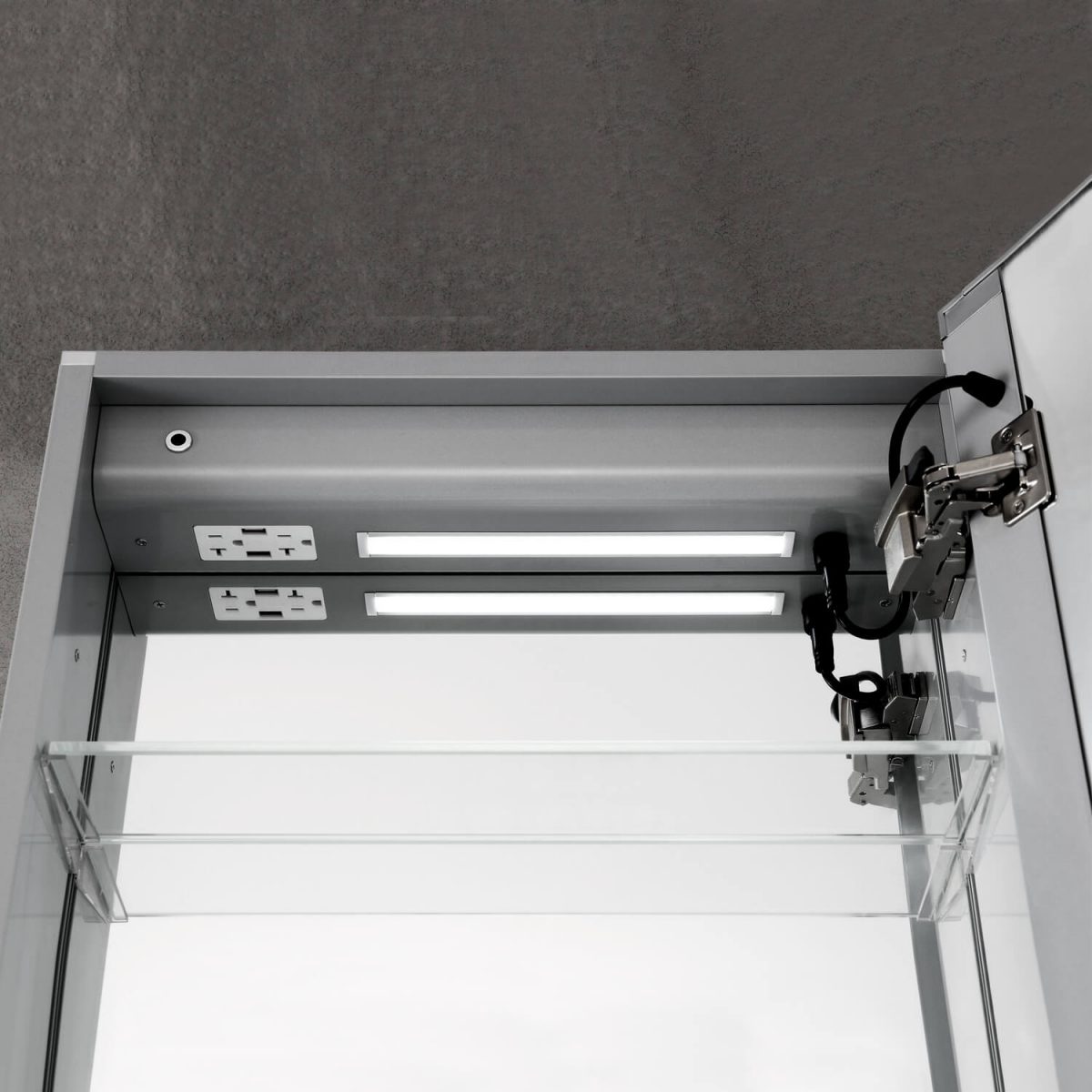 Sirius – 20 Inches LED Medicine Cabinet with Clock