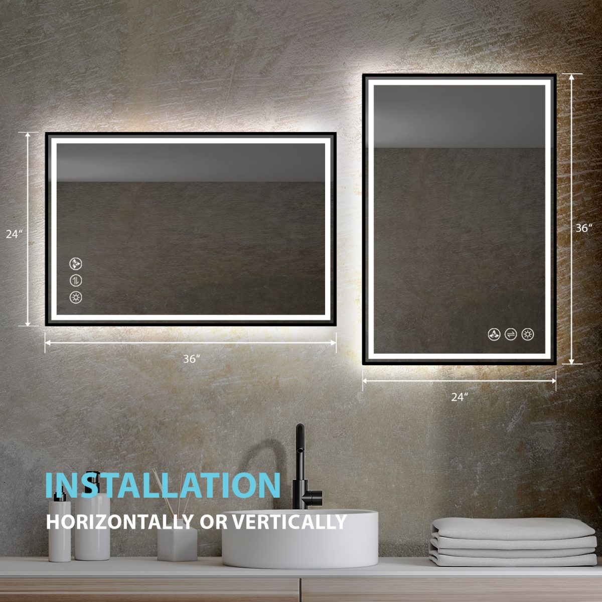 Stellar 24 Inch LED Mirror