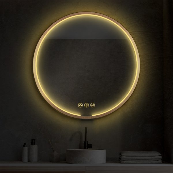 Oskar 32 Inch Round LED Mirror