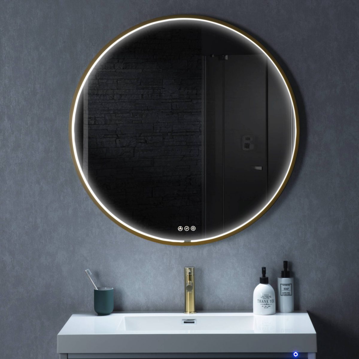 Oskar 32 Inch Round LED Mirror