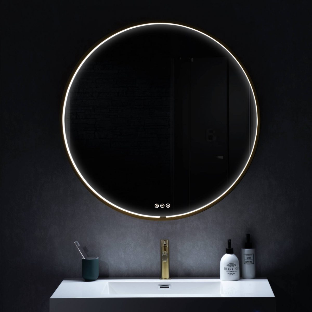 Oskar 32 Inch Round LED Mirror