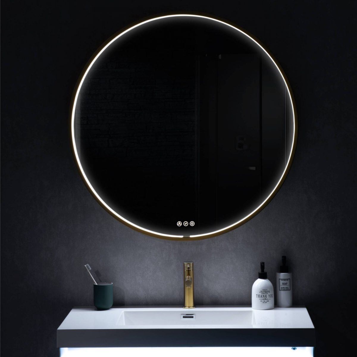 Oskar 36 Inch Round LED Mirror