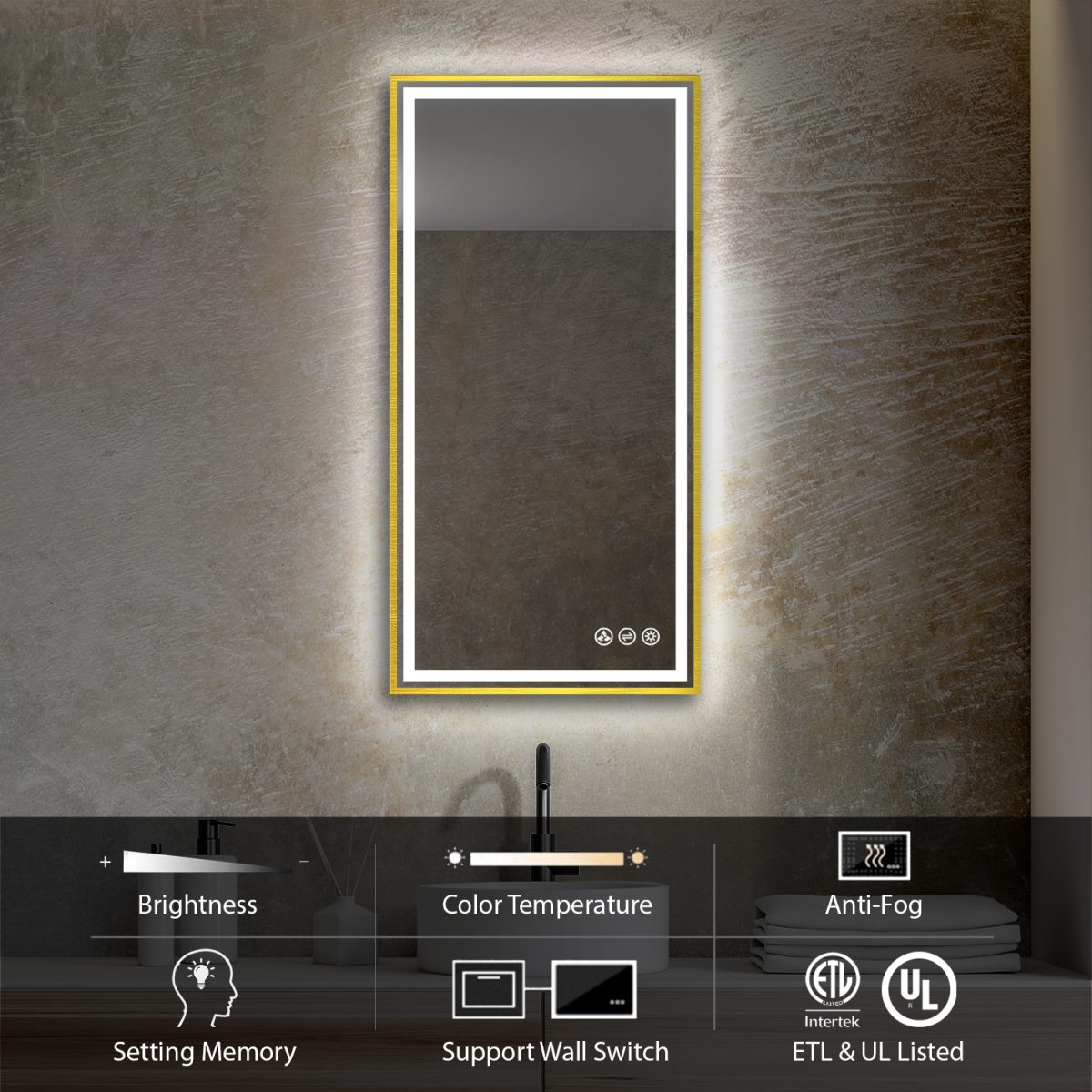 Stellar 18 Inch LED Mirror