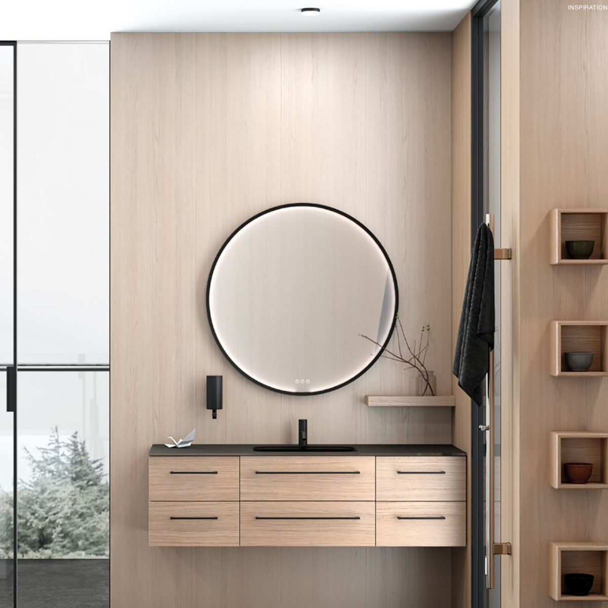 Oskar 32 Inch Round LED Mirror