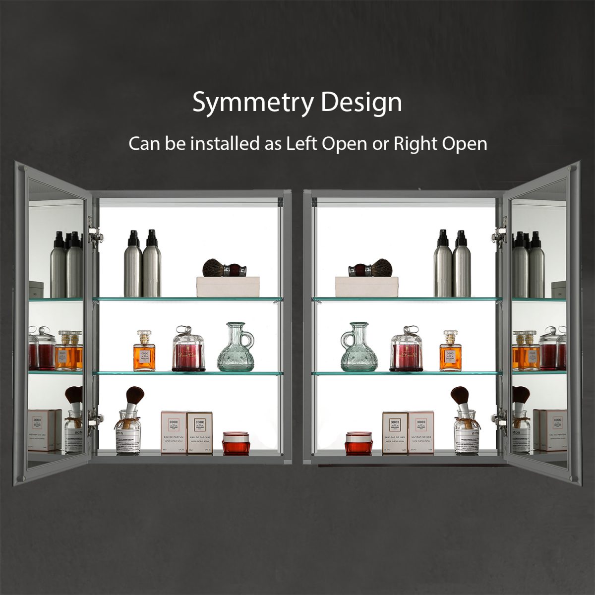 Aluminum Medicine Cabinet with Mirror – MC8 2026