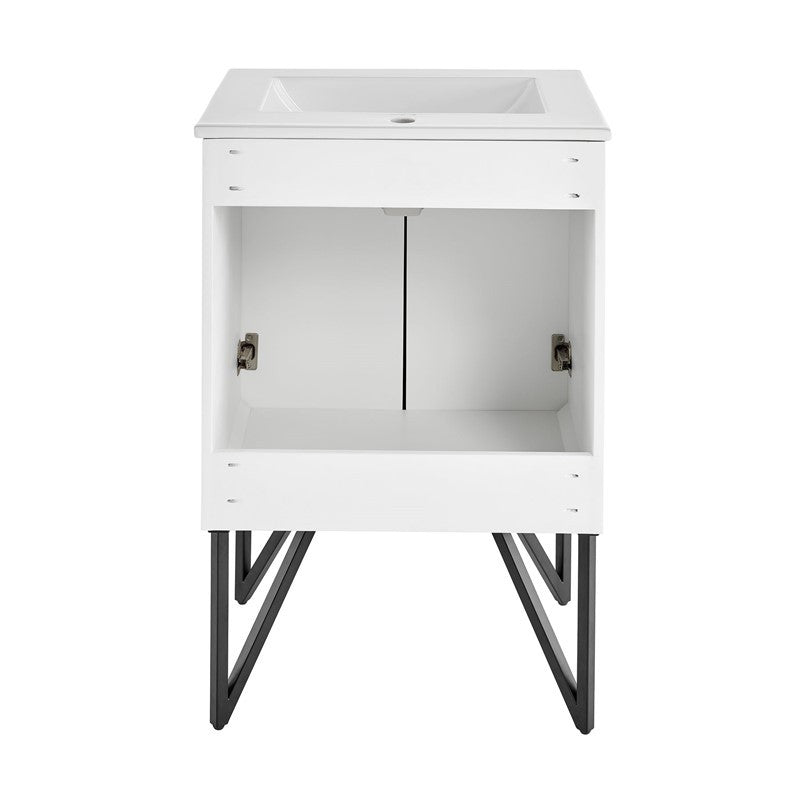 Annecy 24" Bathroom Vanity in Mondrian White - SM-BV250W