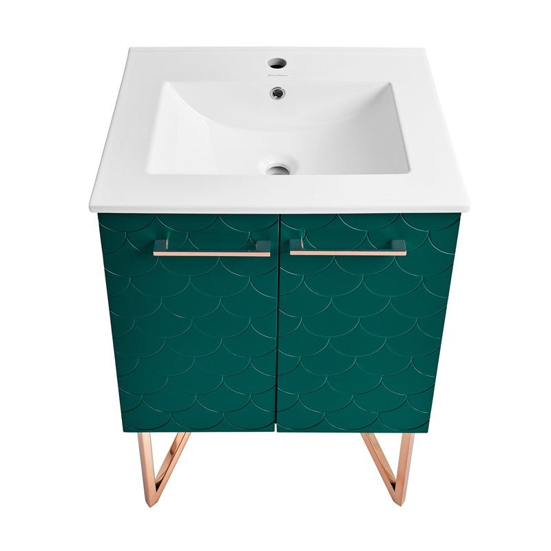 Annecy 24" Bathroom Vanity in Barracuda Teal - SM-BV253T