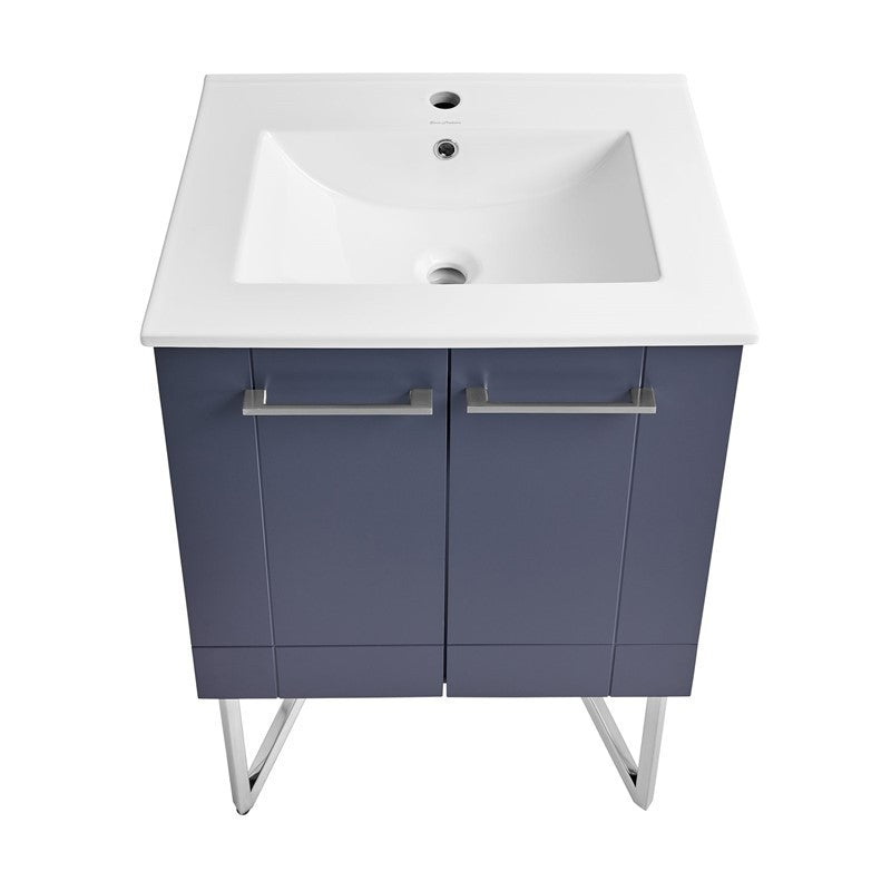 Annecy 24" Bathroom Vanity in Cinder Purple - SM-BV258E